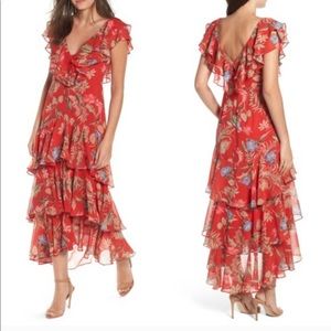 Wayf Tiered Ruffle Maxi Dress